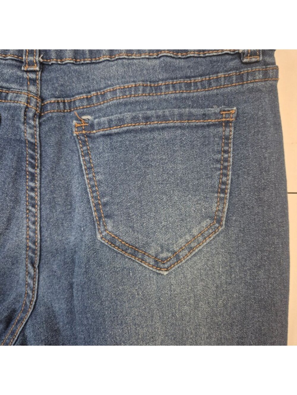 Best Quality Brand Distressed Skinny Fit Mid-Rise Blue Denim Jeans Size 9/M - Picture 8 of 8
